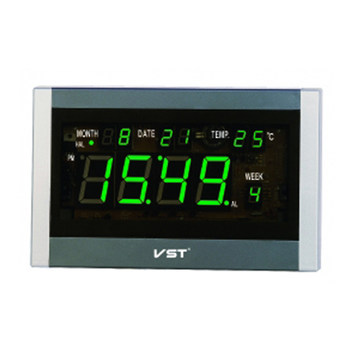 Говорящие настенные часы VST 771 T-4 (Салатовый LED)