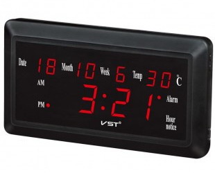 Настенные электронные часы VST-780W-1