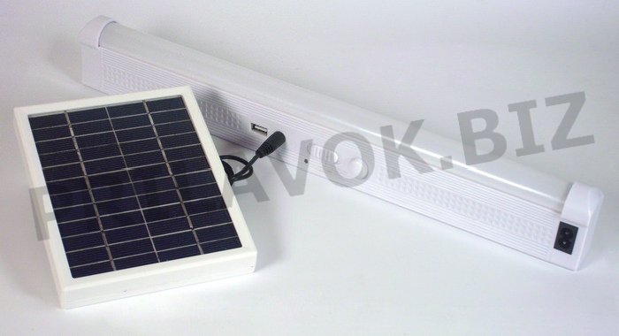 Аккумуляторная лампа с солнечной панелью GD-1040S