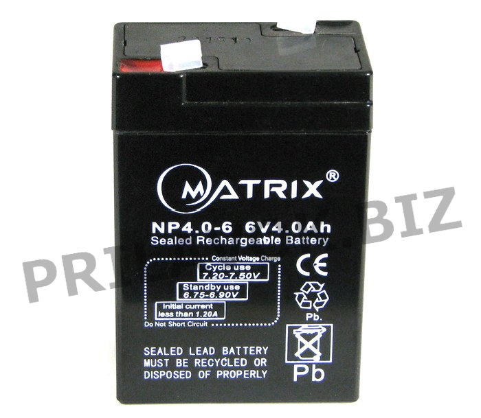Аккумулятор Matrix 6V/4Ah