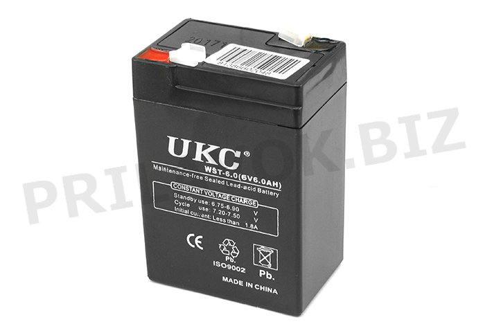 Аккумулятор UKC WST-6 6V 6.0Ah